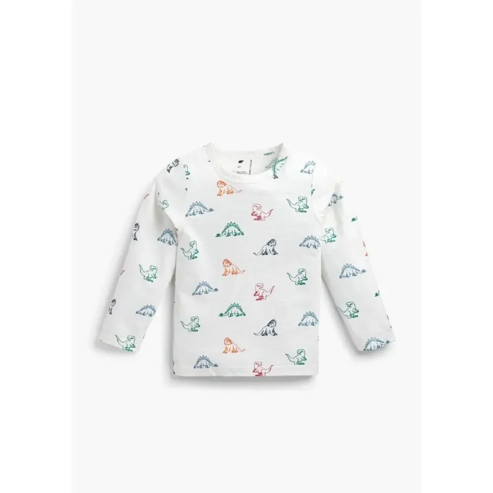 Rainbow Dinosaurs Set Shirt Jogger Sweapants Organic Cotton Monica + Andy Size 5